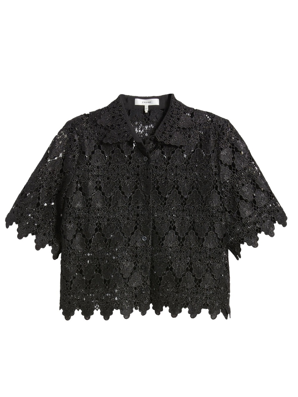 Frame Lace Button-Up Shirt NWT - Picture 5 of 12